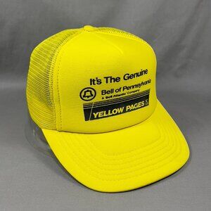 Vtg Universal Yellow Pages Bell Of Pennsylvania Snapback Hat Trucker Mens 90s
